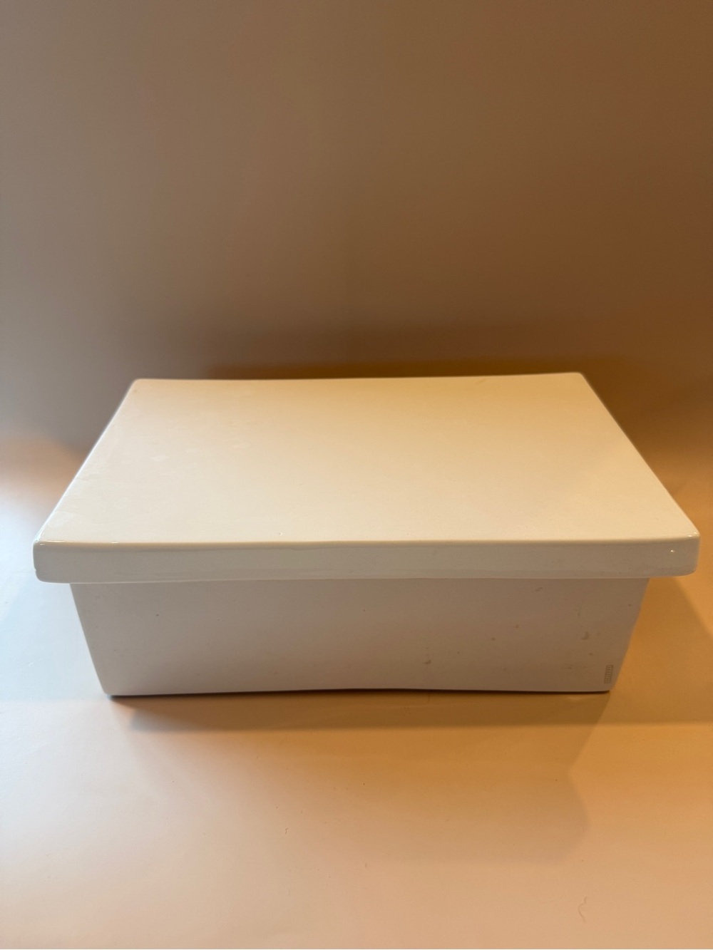 Seletti White Ceramic Storage Box with Lid
